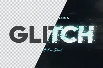 Font with Glitch Text Effect